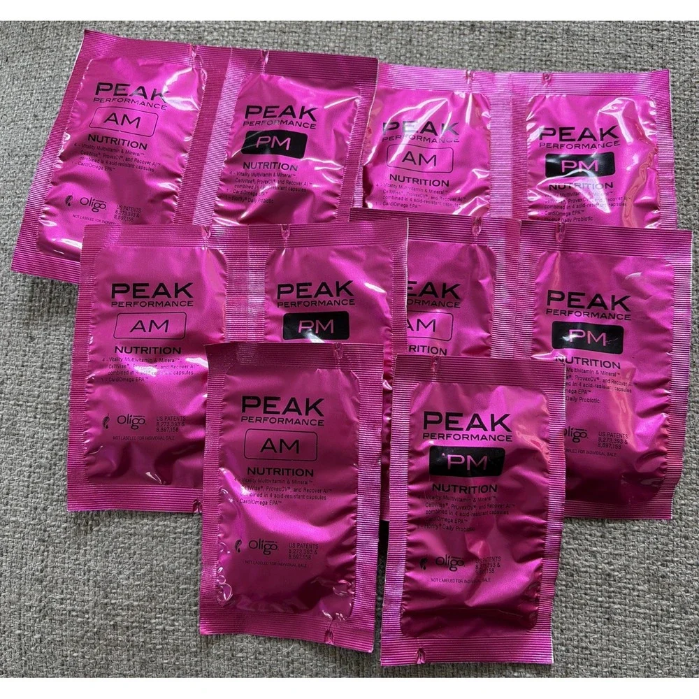 10 Packets AM/PM Peak Performance Brain Health Nutrition L Longevity 50+ - d5 ck